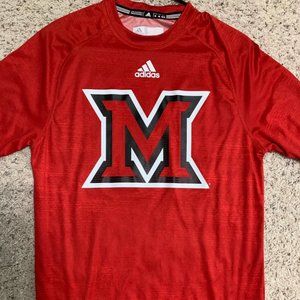 Mens Medium Red Miami University T-Shirt